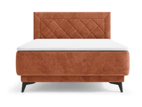 BRW Континентальне ліжко Zalea 120x200 з ящиком оранжевого кольору, Неве 52 LO_KT-ZALEA-120X200-G2-NEVE_52 фото