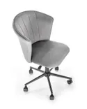 Крісло офісне обертове HALMAR PASCO, сірий оксамит фото thumb №10