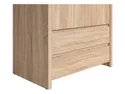 BRW Kaspian 90 см двухдверный шкаф с ящиками дуб сонома, дуб сонома SZF2D2S-DSO/DSO фото thumb №4