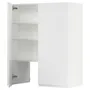 IKEA METOD МЕТОД, настінн шаф д / витяжки з полиц / дверц, білий / Voxtorp матовий білий, 80x100 см 095.043.03 фото