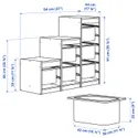 IKEA TROFAST ТРУФАСТ, комбінація для зберіган +контейнери, Світла сосна, пофарбована в білий/білий колір, 94x44x91 см 395.734.08 фото thumb №4