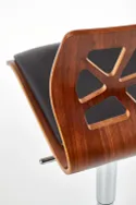 Барный стул HALMAR H34 хром, черный, орех фото thumb №3