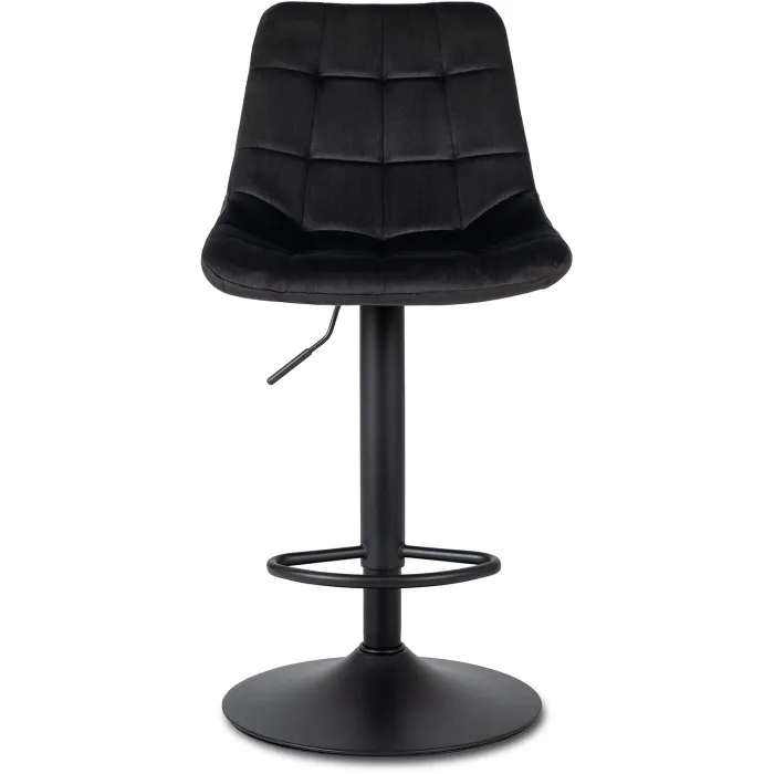 Барный стул бархатный MEBEL ELITE ARCOS 2 Velvet, черный фото №7