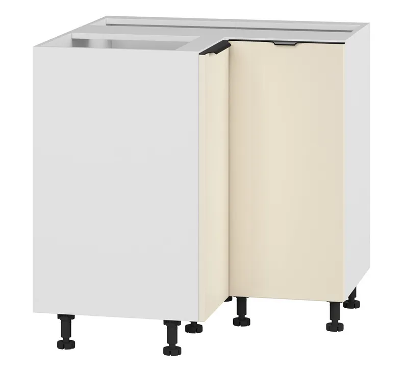 BRW Угловой кухонный шкаф Sole L6 90 см магнолия жемчуг, альпийский белый/жемчуг магнолии FM_DNW_90/82_P/L-BAL/MAPE фото №2