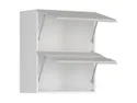BRW Одиночна кухонна шафа 60 см з нахиленим дисплеєм світло-сірий глянець, альпійський білий/світло-сірий глянець FH_G2O_60/72_OV/O-BAL/XRAL7047 фото thumb №3
