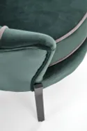 М'яке крісло HALMAR ANGELO темно-зелений/чорний фото thumb №8
