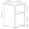 IKEA SKRUVBY СКРУВБИ, придиванный столик, белый, 40x32 см 805.320.09 фото thumb №6