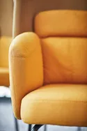 IKEA BINGSTA БИНГСТА, кресло c высокой спинкой, Виссл темно-желтый / Кабуса темно-желтый 404.556.54 фото thumb №4