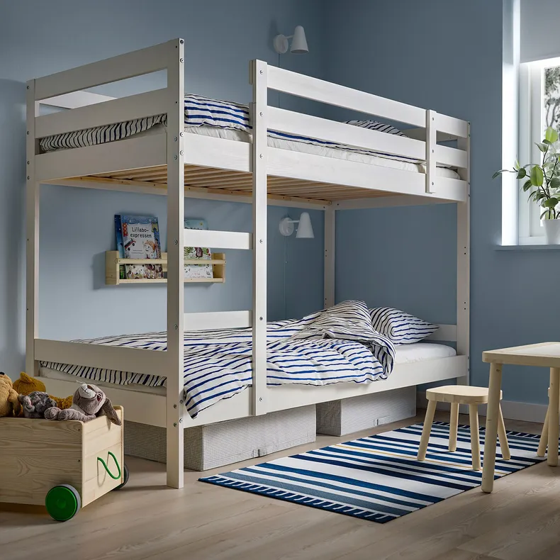 IKEA MYDAL МЮДАЛЬ, каркас 2-ярусного ліжка, білий, 90x200 см 204.676.29 фото №2