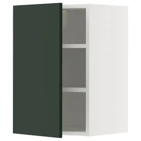 IKEA METOD МЕТОД, навесной шкаф с полками, белый/Гавсторп темно-зеленый, 40x60 см 195.575.60 фото