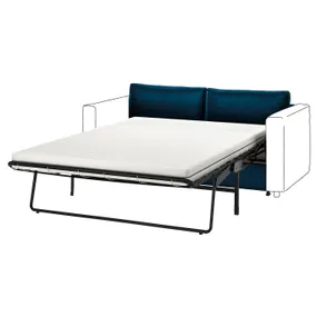 IKEA VIMLE ВИМЛЕ, чехол для 2-местного дивана-кровати, Джупарп темно-зелено-голубой 405.173.03 фото