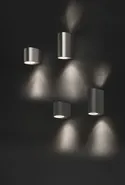 BRW Вуличний настінний світильник Nico алюмінієвий чорний 067031 фото thumb №2