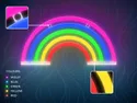 BRW Дитячий неоновий настінний світильник Rainbow LED мікс кольорів 093799 фото thumb №5