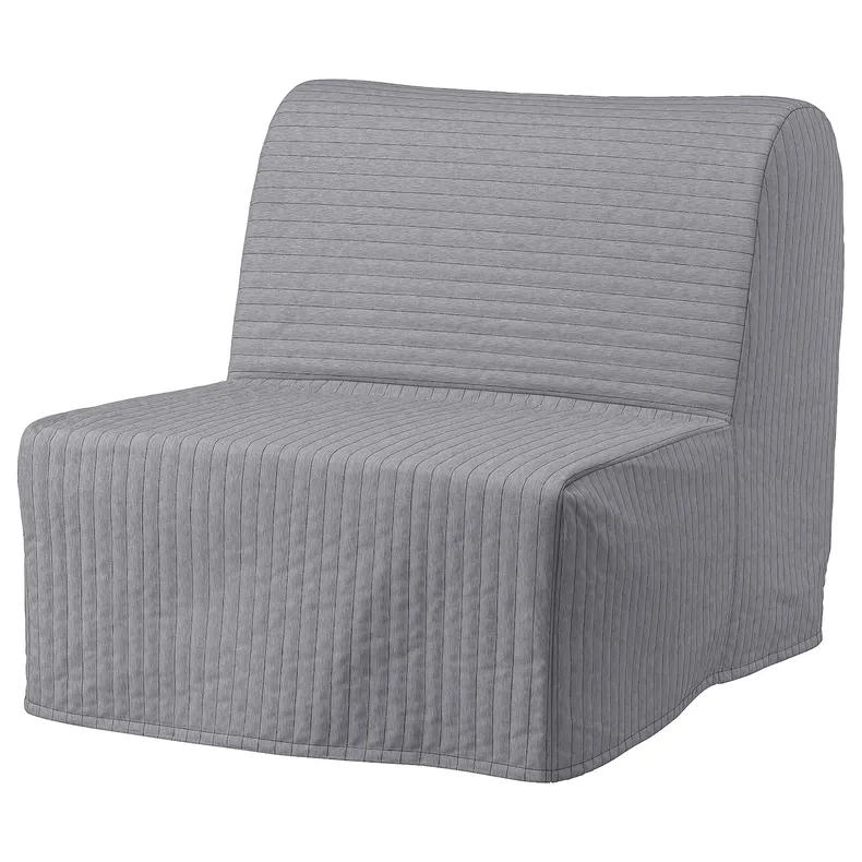 IKEA LYCKSELE ЛЮККСЕЛЕ, чохол для крісла-ліжка, КНІСА світло-сірий 204.831.39 фото №2