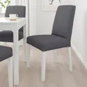 IKEA BERGMUND БЕРГМУНД, стілець, білий/ГУННАРЕД класичний сірий 694.815.96 фото thumb №2