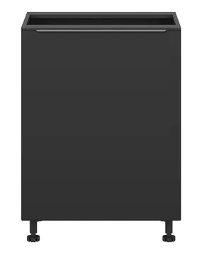 BRW Кухонна шафа L6 підставна L6 60 см права чорна матова, чорний/чорний матовий FM_D_60/82_P-CA/CAM фото