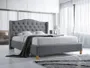 Кровать двуспальная SIGNAL ASPEN, серый, 160x200 см фото