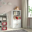 IKEA SMÅSTAD СМОСТАД / PLATSA ПЛАТСА, книжкова шафа, білий з каркасом / з 2 шухлядами, 60x42x123 см 094.208.84 фото thumb №2