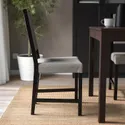 IKEA STEFAN СТЕФАН, стілець, коричнево-чорний / КНІСА сірий / бежевий 805.120.87 фото thumb №3