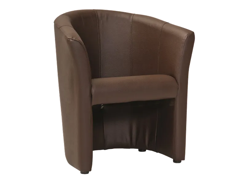 Крісло м'яке SIGNAL TM-1, екошкіра:  темно-коричневий фото №1