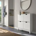 IKEA STÄLL СТЕЛЛЬ, шафа для взуття з 4 відділеннями, білий, 96x17x90 см 605.302.66 фото thumb №2