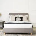 Ліжко MEBEL ELITE DENNIS 120x200 см, тканина: сірий фото thumb №4
