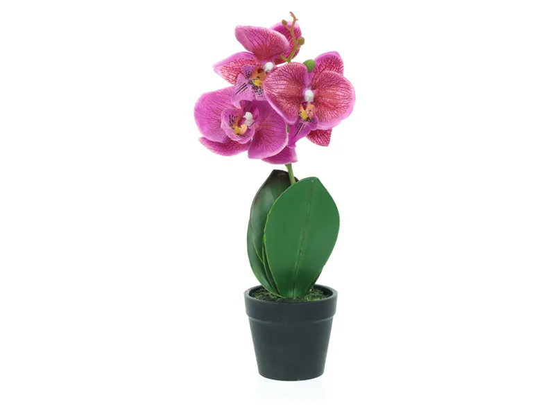 BRW штучна орхідея в горщику 080082 фото №1
