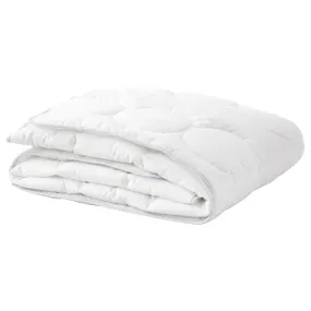 IKEA LENAST ЛЕНАСТ, ковдра д / дитячого ліжка, білий / сірий, 110x125 см 703.730.58 фото