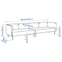 IKEA LILLEHEM ЛІЛЛЕХЕМ, 4-місний модульний диван, ГУННАРЕД/темно-сірий деревина 895.360.41 фото thumb №4