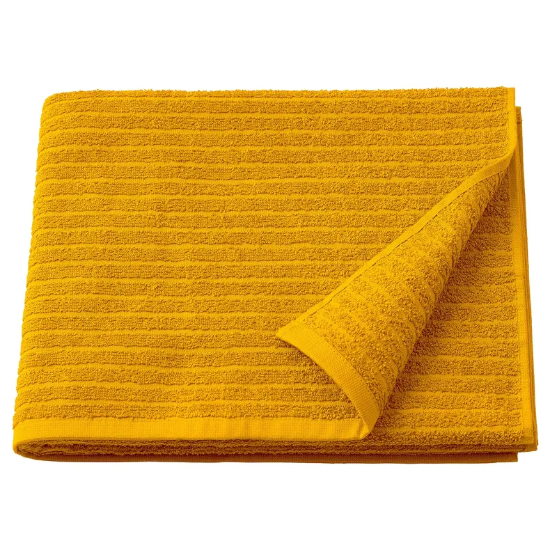 IKEA VÅGSJÖN ВОГШЁН, банное полотенце, золотисто-жёлтый, 70x140 см 905.495.04 фото №1
