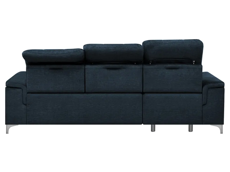 BRW Розкладний кутовий диван Ariado з ящиком для зберігання темно-синій велюр, Vogue 13 NA-ARIADO-RECBK.2F-G3_B85465 фото №3