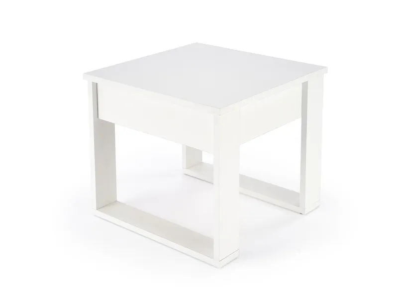 Журнальный столик квадратный HALMAR NEA 60x60 см белый фото №4