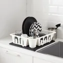 IKEA NYSKÖLJD НЮШЕЛЬЙД, килимок для сушіння посуду, темно-сірий, 44x36 см 004.510.59 фото thumb №4