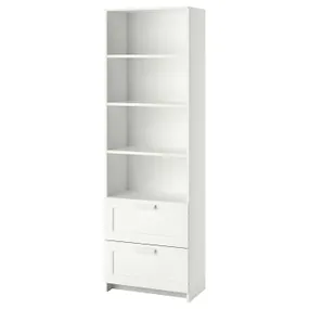 IKEA BRIMNES БРІМНЕС, книжкова шафа, білий, 60x190 см 903.012.25 фото