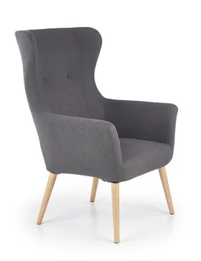 Кресло мягкое HALMAR COTTO темно-серый фото