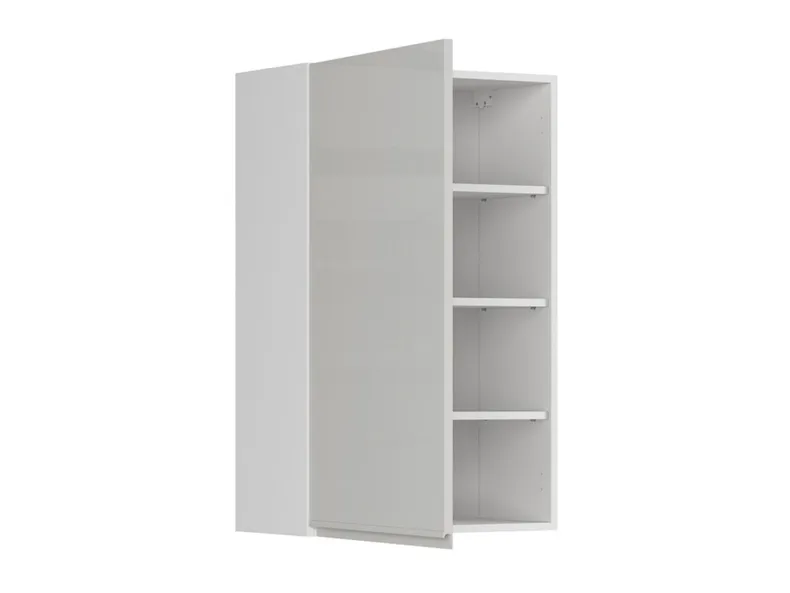 BRW Верхний кухонный шкаф Sole 60 см левый светло-серый глянец, альпийский белый/светло-серый глянец FH_G_60/95_L-BAL/XRAL7047 фото №3