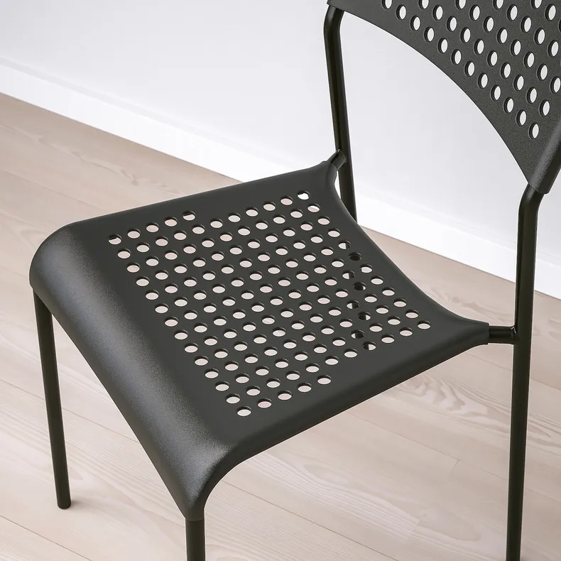 IKEA SANDSBERG САНДСБЕРГ / ADDE АДДЕ, стіл+2 стільці, чорний/чорний, 67x67 см 194.291.91 фото №4
