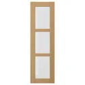 IKEA FORSBACKA ФОРСБАККА, стеклянная дверь, дуб, 30x100 см 205.652.53 фото thumb №1