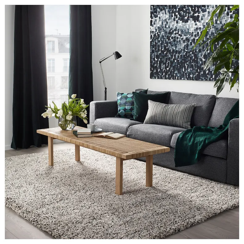 IKEA VINDUM ВИНДУМ, ковер, длинный ворс, белый, 170x230 см 503.449.86 фото №5