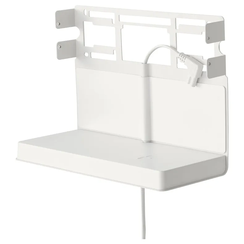 IKEA SYMFONISK СИМФОНІСК, полиця з бездротовою зарядкою, білий 205.210.56 фото №1
