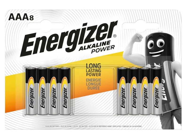 BRW Лужні батарейки Energizer AAA 8 шт. 084034 фото №1