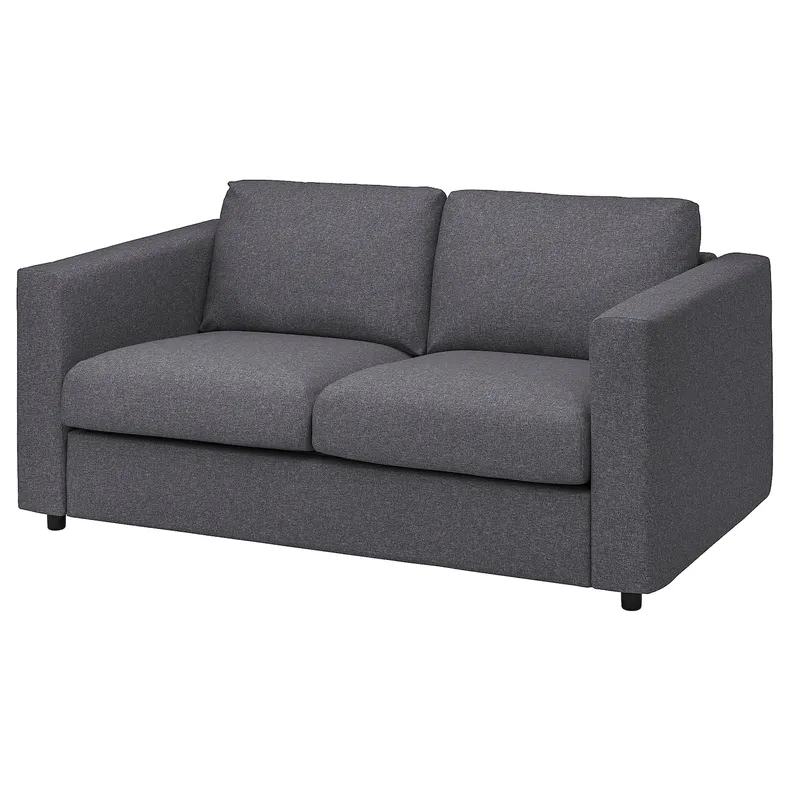 IKEA VIMLE ВИМЛЕ, 2-местный диван, Окрашенный в средне-серый цвет 493.989.75 фото №1