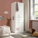 IKEA SMÅSTAD СМОСТАД / PLATSA ПЛАТСА, гардероб, белый с 4 ящиками, 60x57x181 см 694.283.25 фото thumb №2