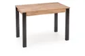 Обідній стіл розкладний HALMAR GINO 100-135x60 см, стільниця - дуб вотан, ніжки - чорні фото thumb №2