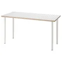 IKEA LAGKAPTEN ЛАГКАПТЕН / OLOV ОЛОВ, письменный стол, белый антрацит / белый, 140x60 см 995.084.91 фото thumb №1