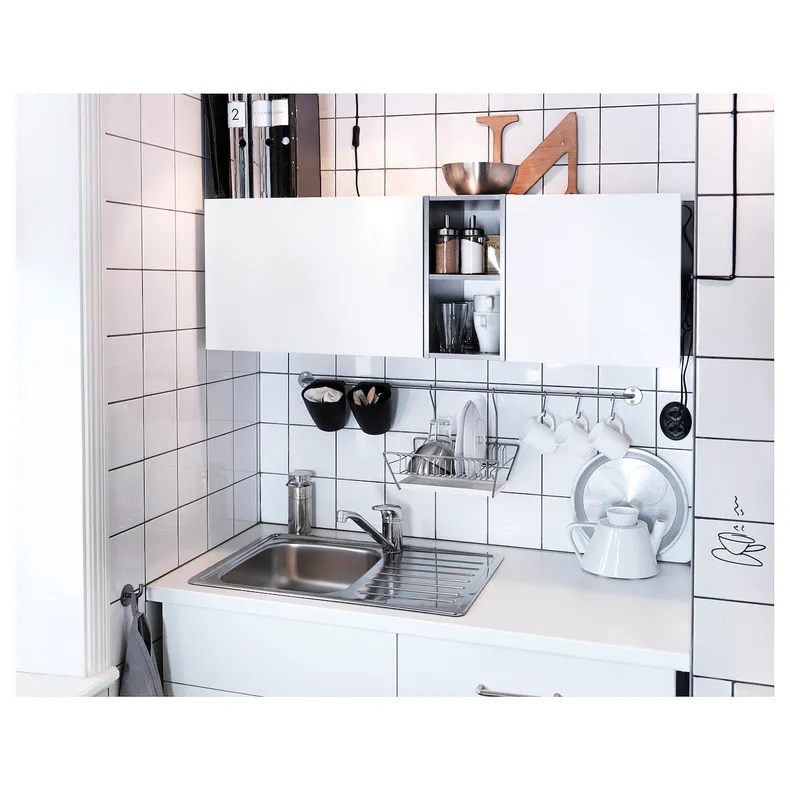 IKEA SUNDSVIK СУНДСВІК, змішувач кухонний, 1 важіль, хромований 800.318.61 фото №2