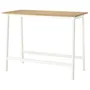 IKEA MITTZON МІТТЗОН, стіл для конференцій, дуб okl/білий, 140x68x105 см 395.330.64 фото