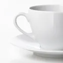 IKEA VÄRDERA ВЭРДЕРА, чашка кофейная с блюдцем, белый, 20 сл 602.774.63 фото thumb №3
