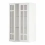IKEA METOD МЕТОД, настінна шафа, полиці / 2 склх дверц, білий / стенсундський білий, 60x100 см 794.545.97 фото