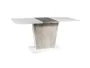 Стіл кухонний SIGNAL CALIPSO IN, білий матовий / ефект бетону, 68x110 фото